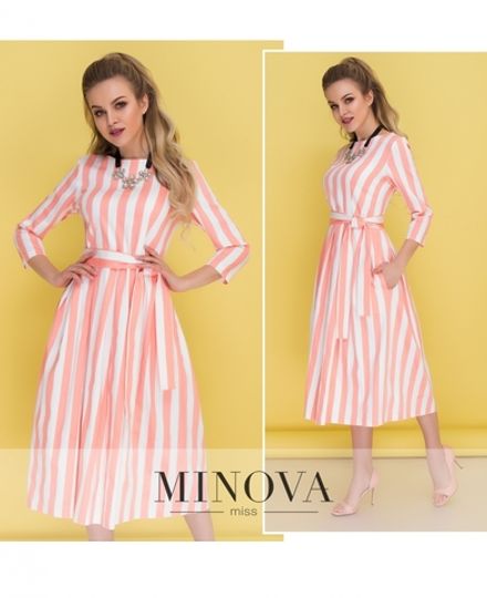 Платье 1075-3-розовый Minova Фото 1