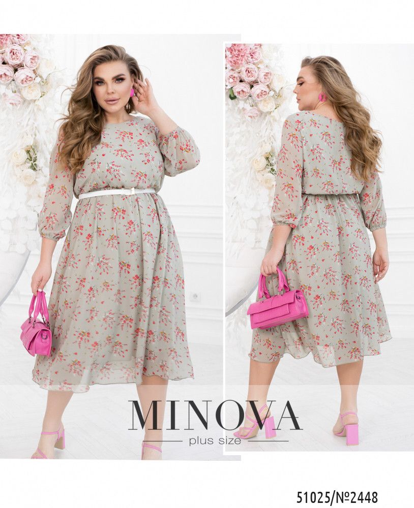 Платье 2448-серый Minova