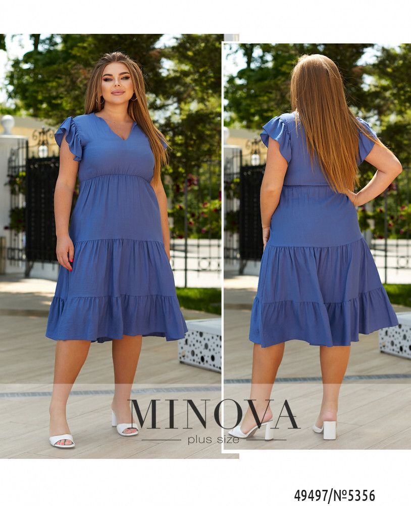 Платье 5356-джинс Minova