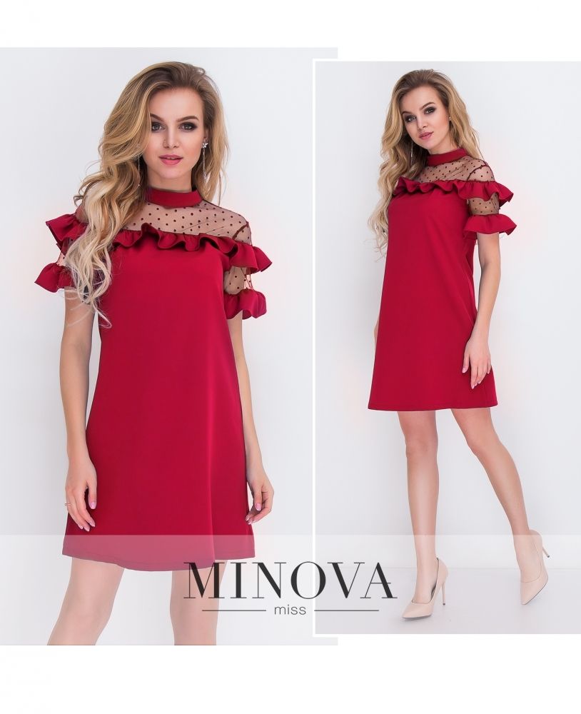 Платье 8577-красный Minova