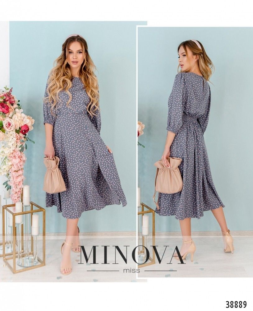 Платье 3142-серый Minova