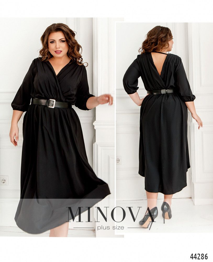Платье 8616Б-черный Minova