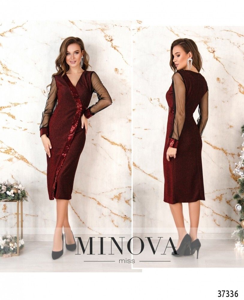 Платье 2155-красный Minova