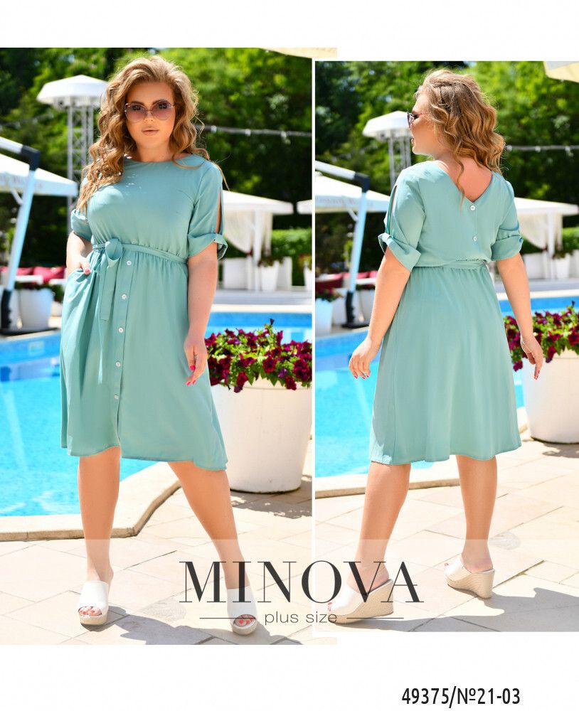 Платье 21-03-оливка Minova