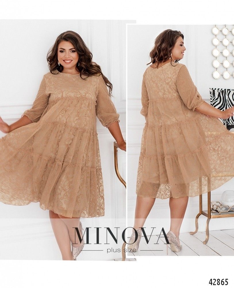Платье 8620-капучино Minova