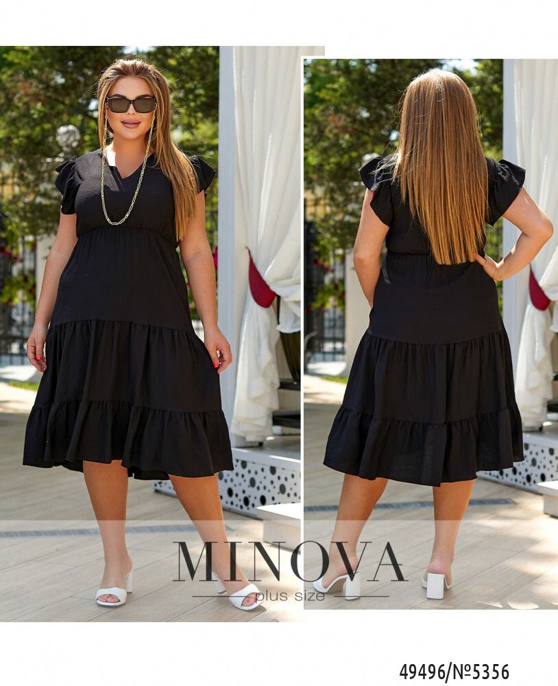 Платье 5356-черный Minova
