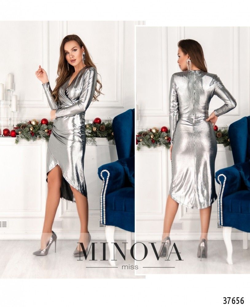 Платье 2158-серебро Minova