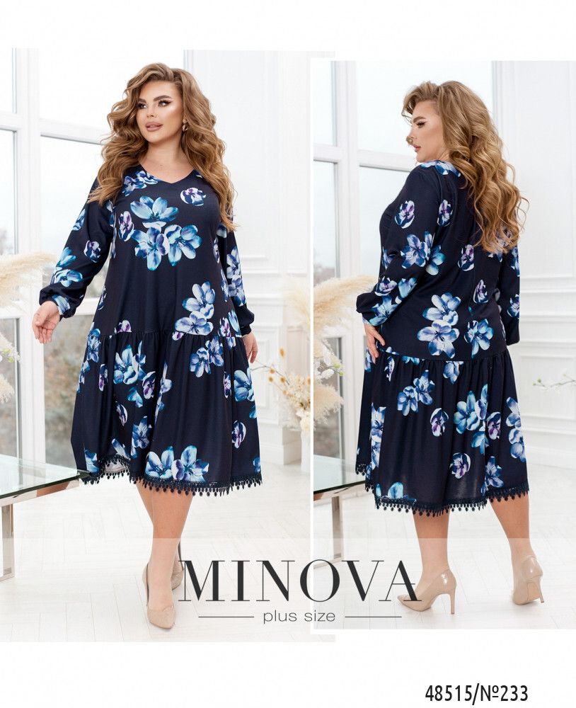 Платье 233-Синий Minova