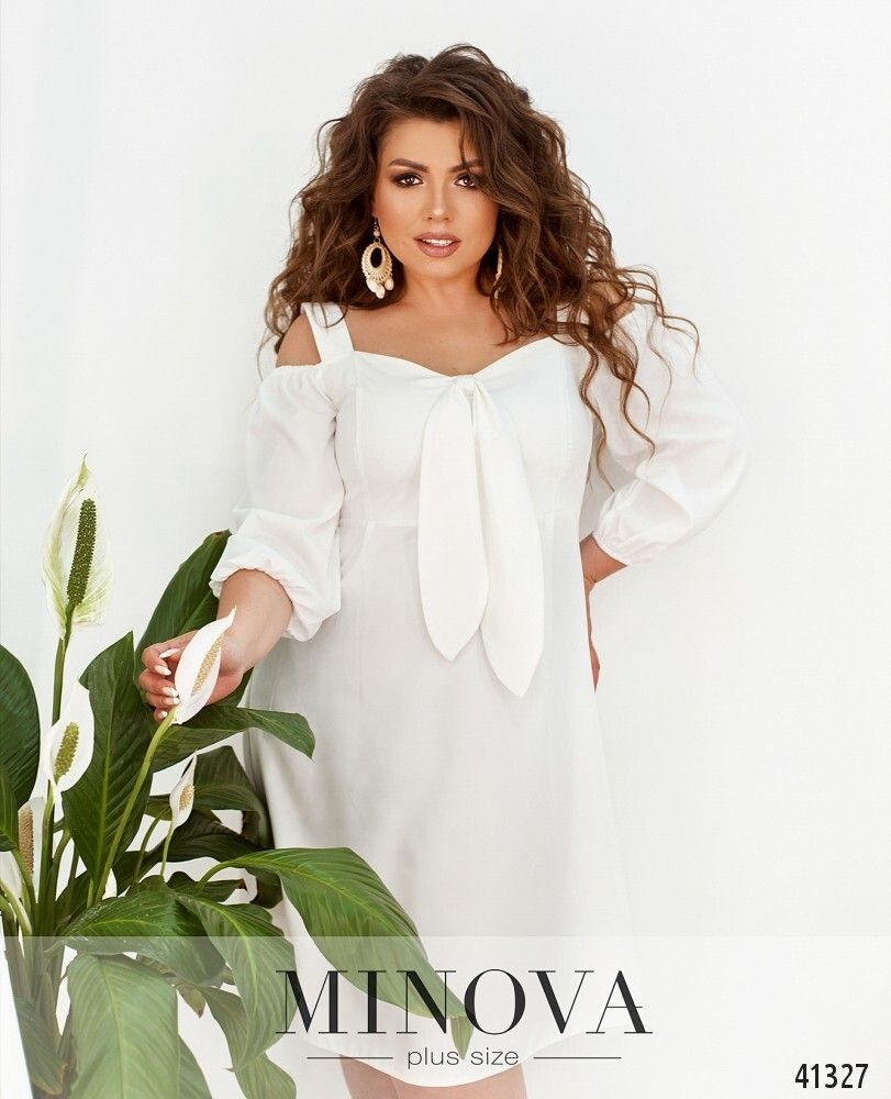 Платье 0138-белый Minova