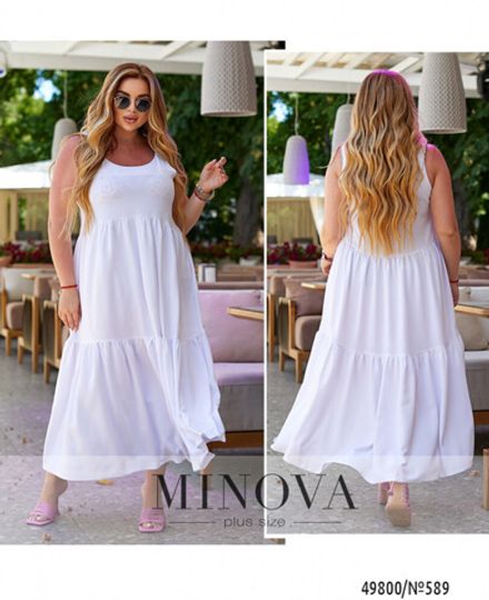 Платье 589-белый Minova Фото 1