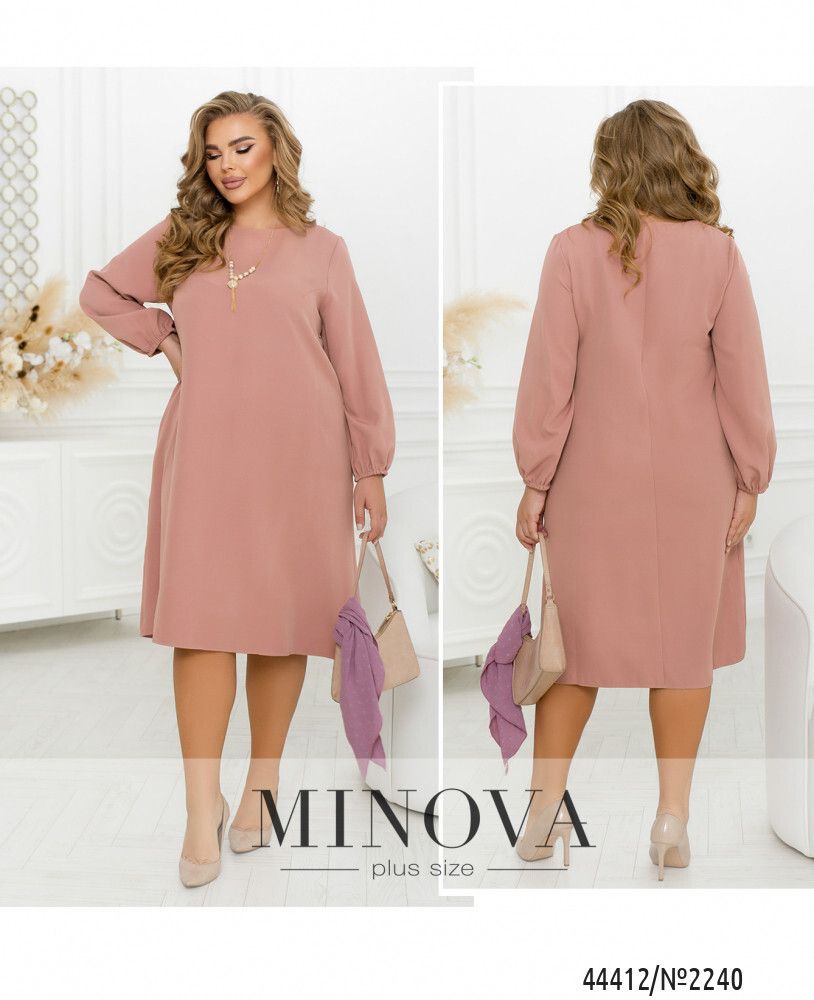 Платье 2240-розовый Minova