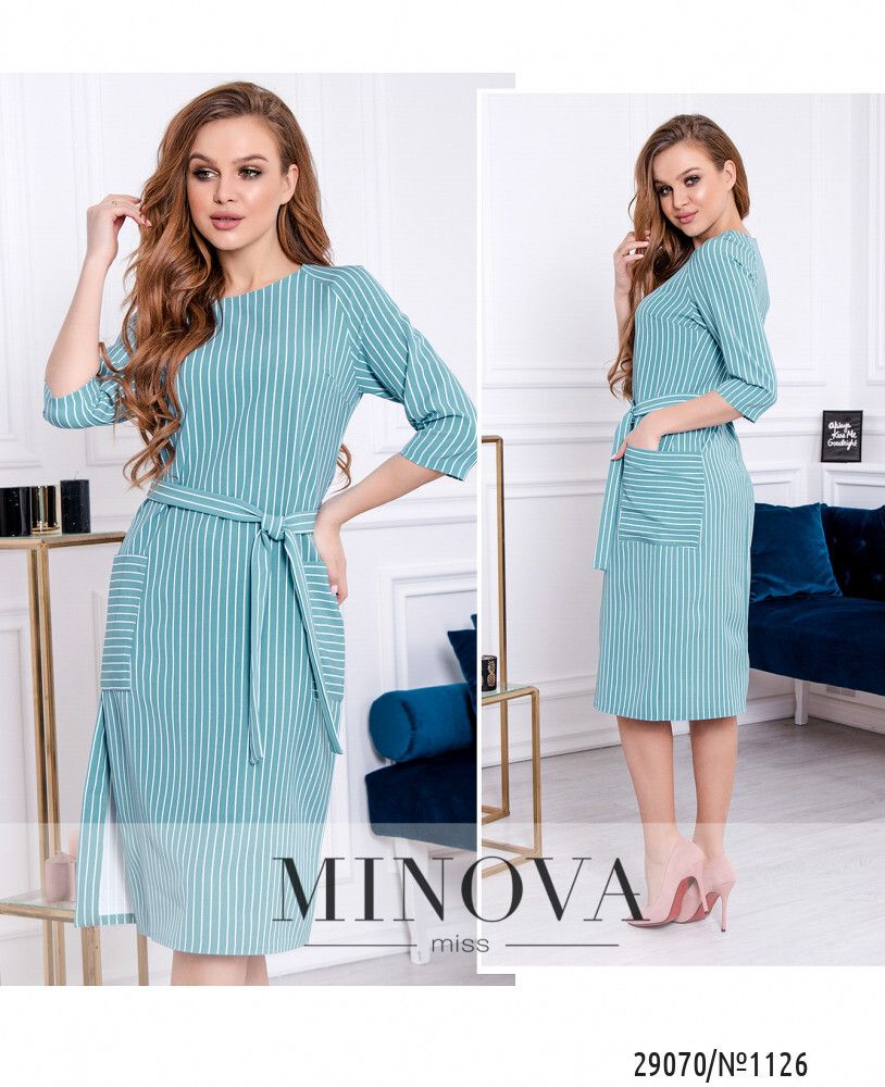 Платье 1126-бирюзовый Minova