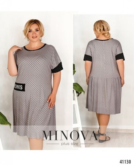 Платье 181-серый Minova Фото 1