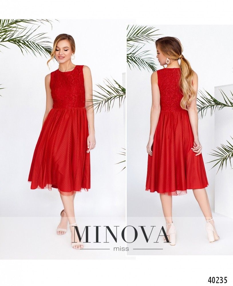 Платье 3143-красный Minova