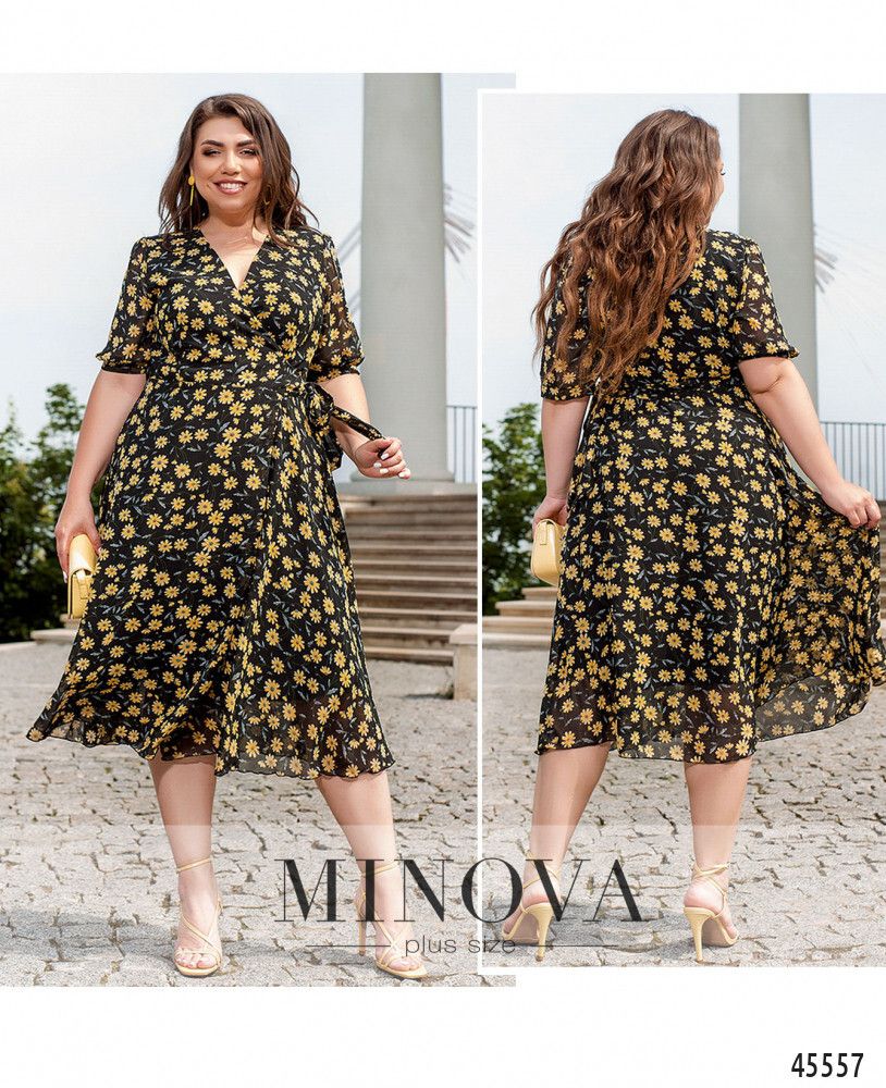 Платье 21-07-черный Minova