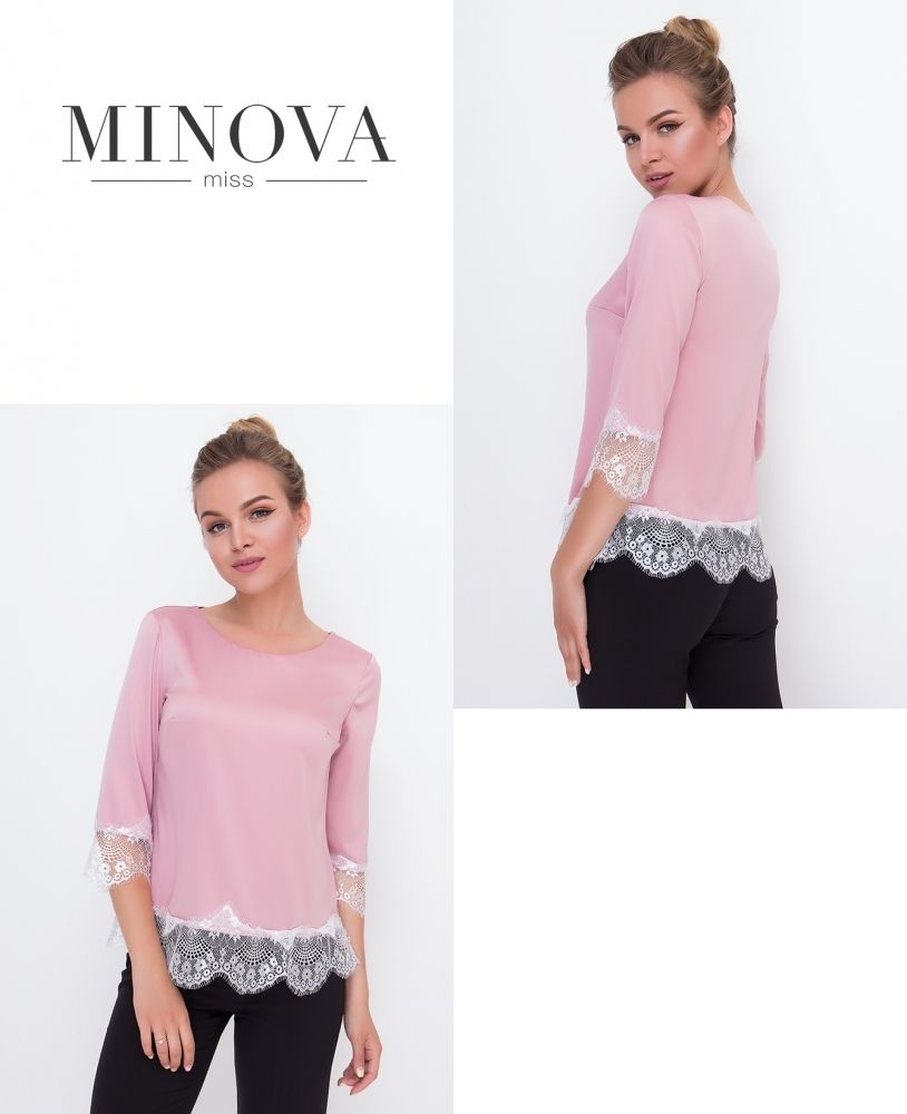 Блуза 1056-пудра Minova