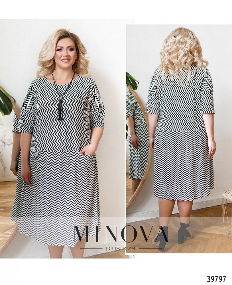 Платье 169-1-черный Minova