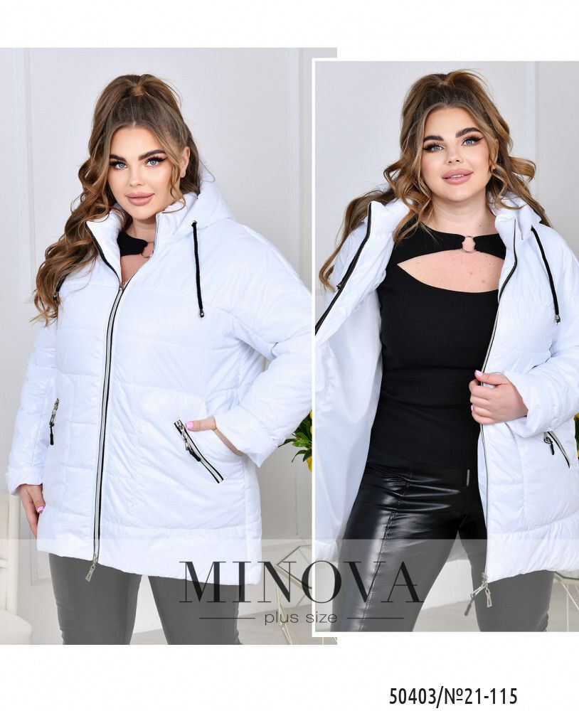 Куртка 21-115-белый Minova