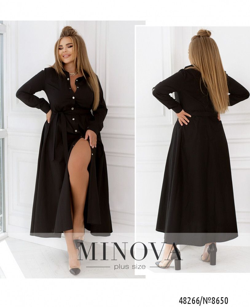 Платье 8650-чёрный Minova