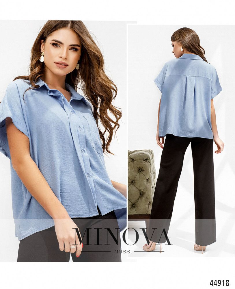 Рубашка 4140-голубой Minova