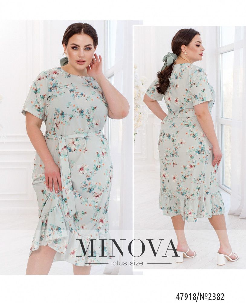 Платье 2382-серый Minova