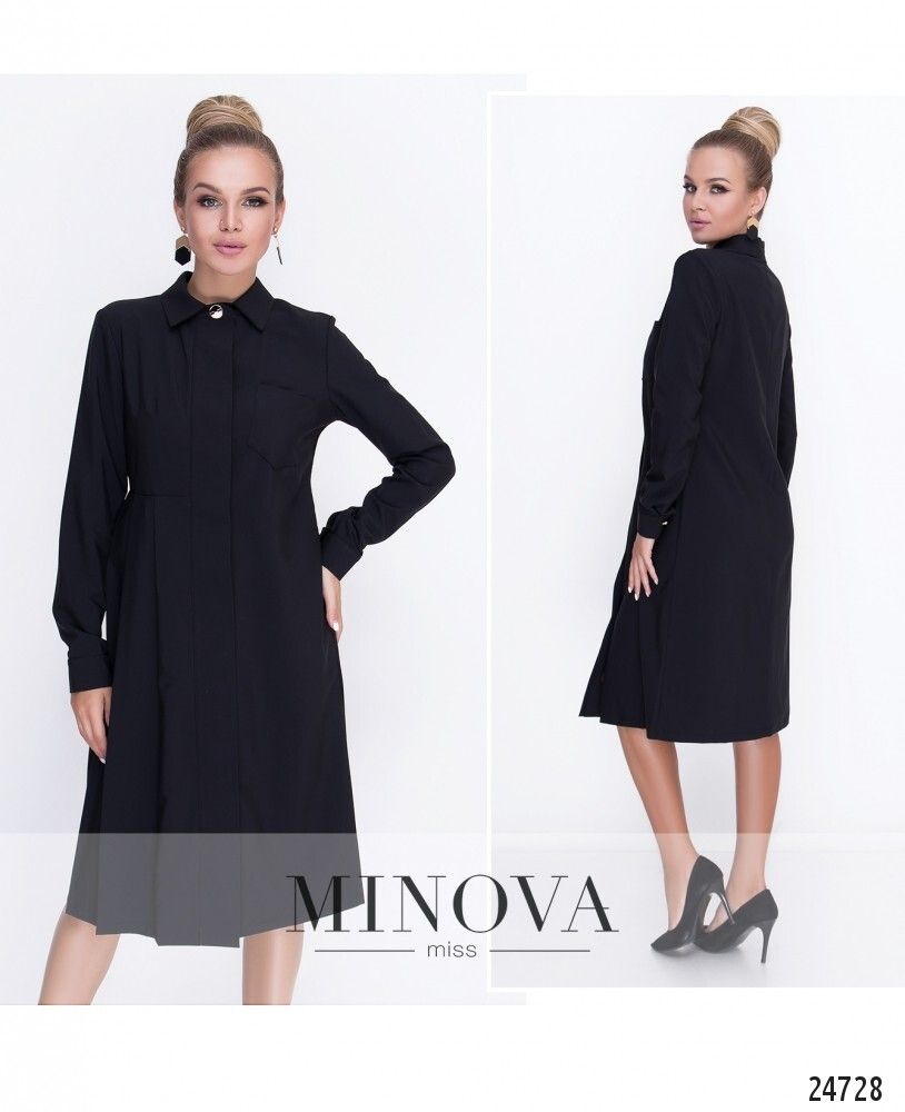 Платье 3099-черный Minova