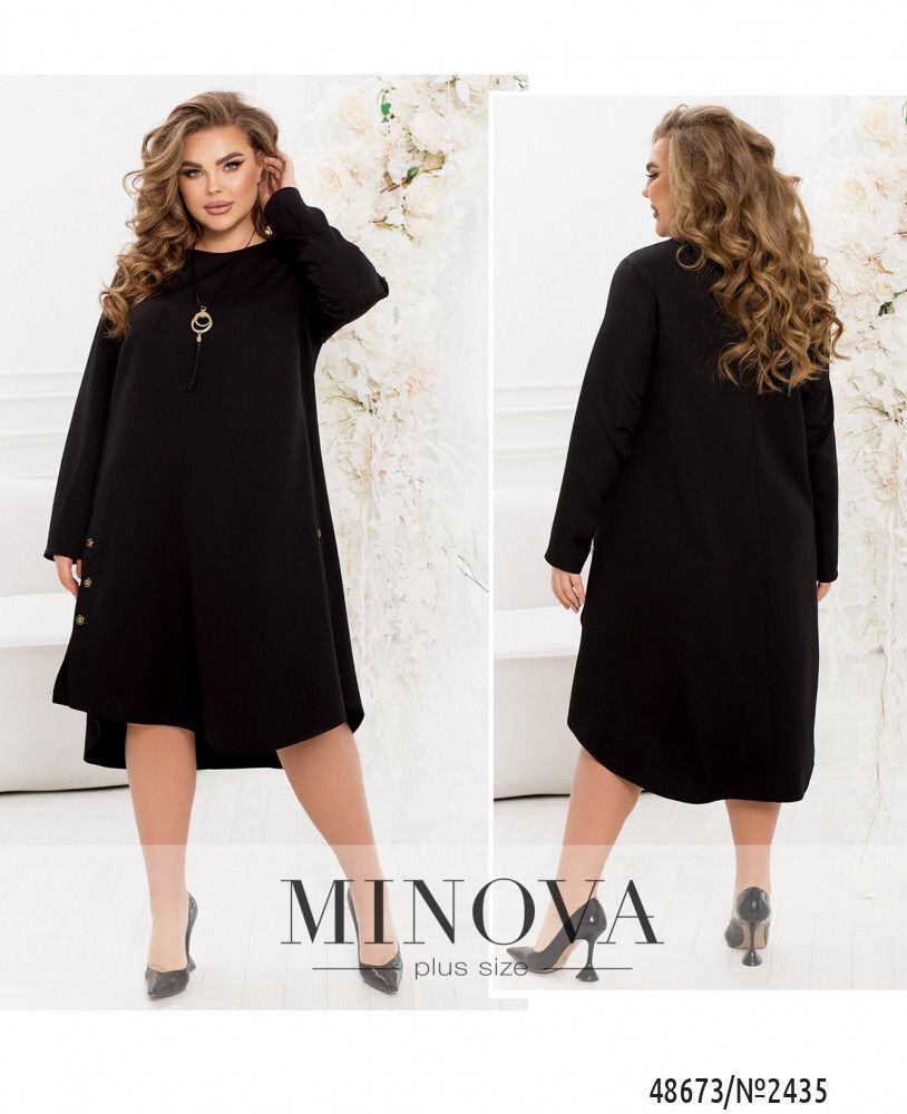 Платье 2435-черный Minova