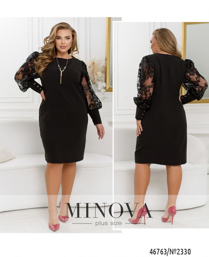 Платье 2330-черный Minova