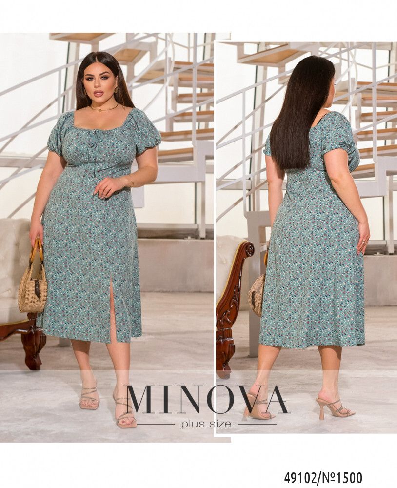 Платье 1500-оливка Minova