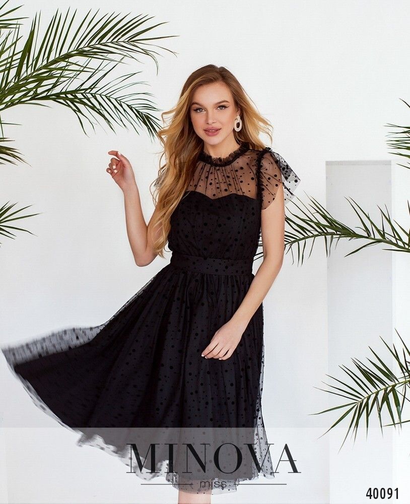 Платье 3144-черный Minova