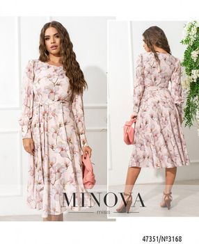 Платье 3168-пудра Minova Фото 1