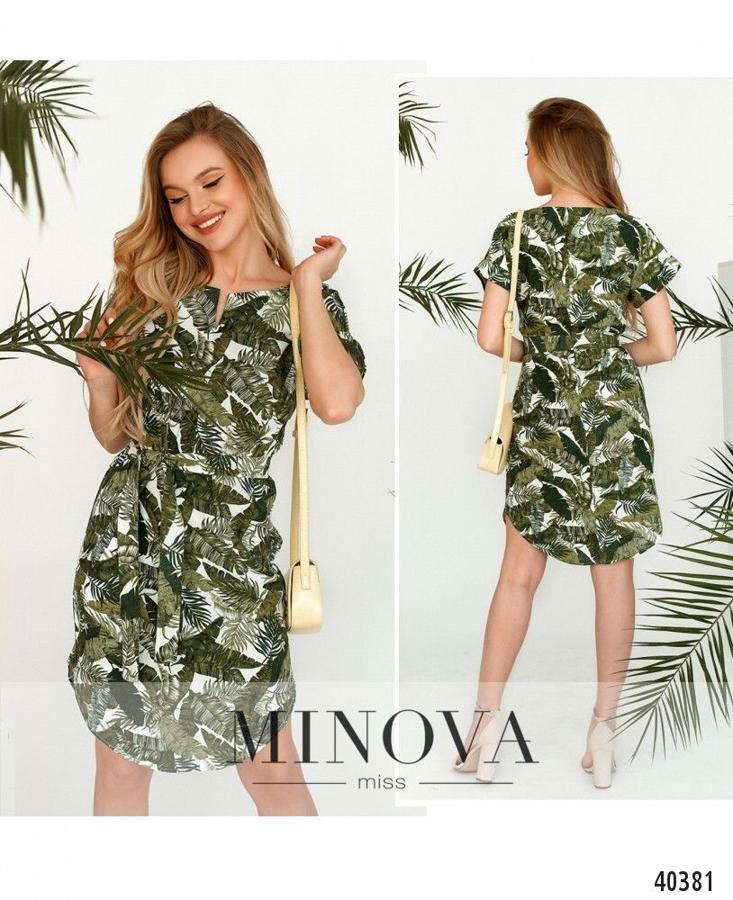 Платье 2001-Зеленый Minova