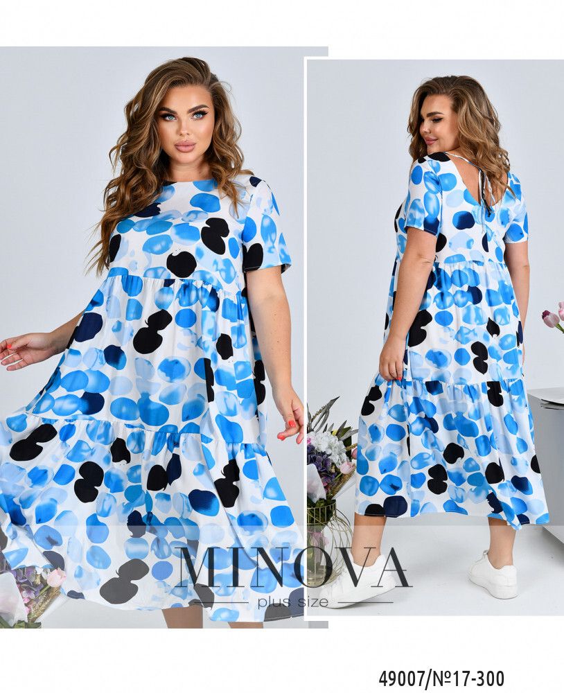 Платье 17-300-голубой Minova