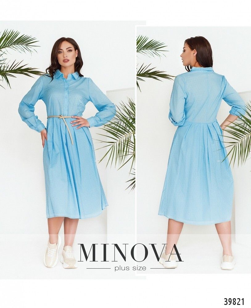 Платье 3151B-небесно-голубой Minova