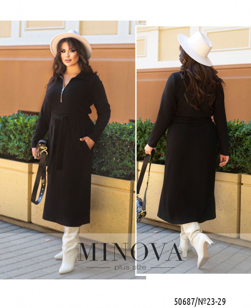Платье 23-29-черный Minova
