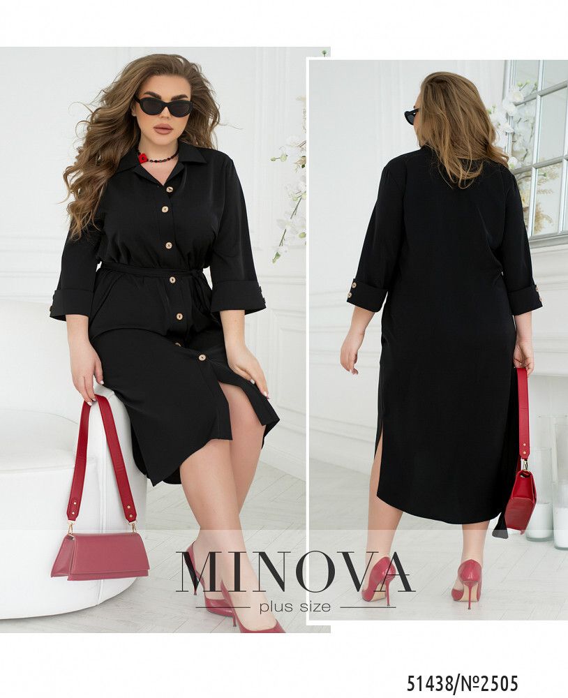 Платье 2505-черный Minova