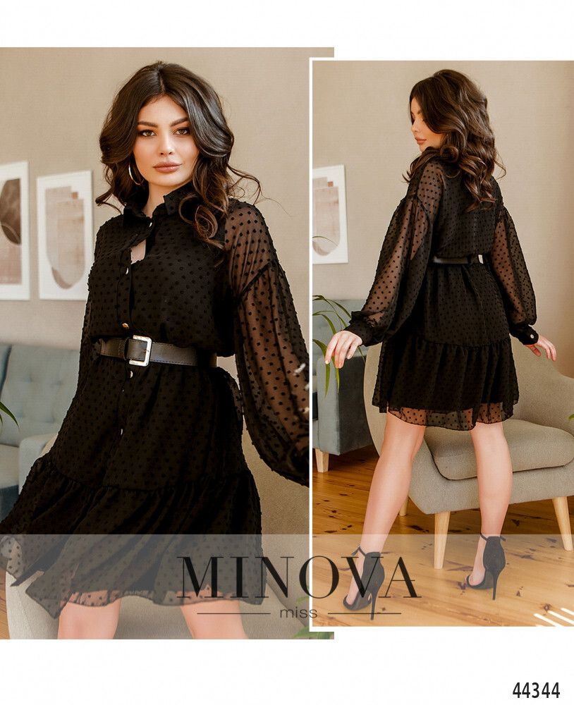 Платье 8634-черный Minova