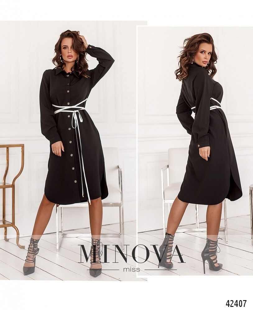 Платье 2077-черный Minova