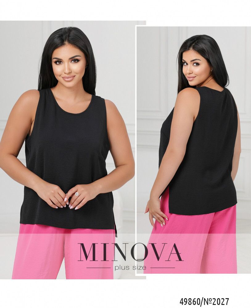 Блуза 2027-черный Minova