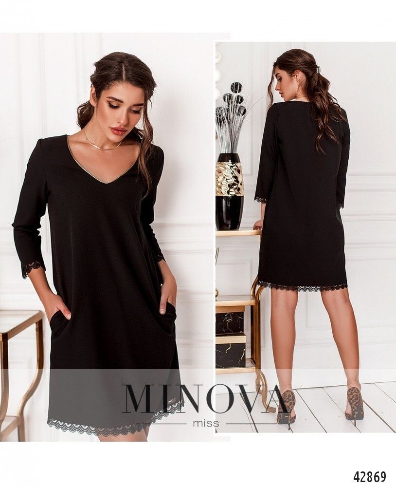 Платье 1073-чёрный Minova