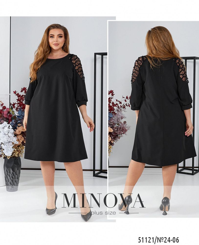 Платье 24-06-Черный Minova