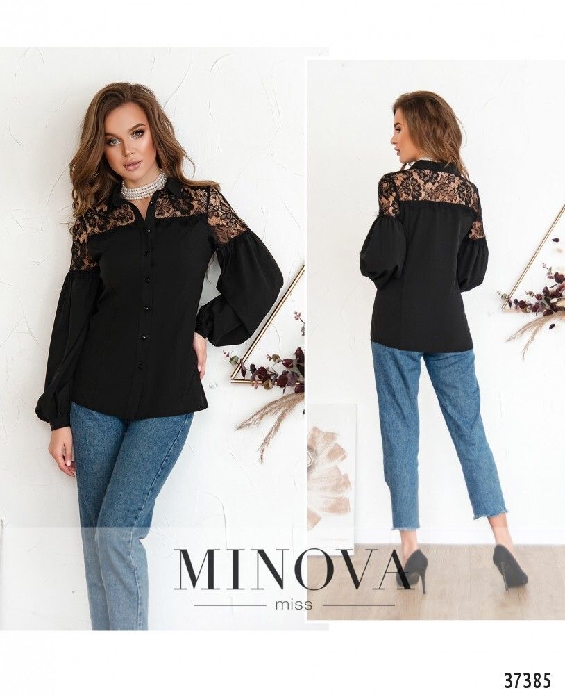Рубашка 1064-черный Minova