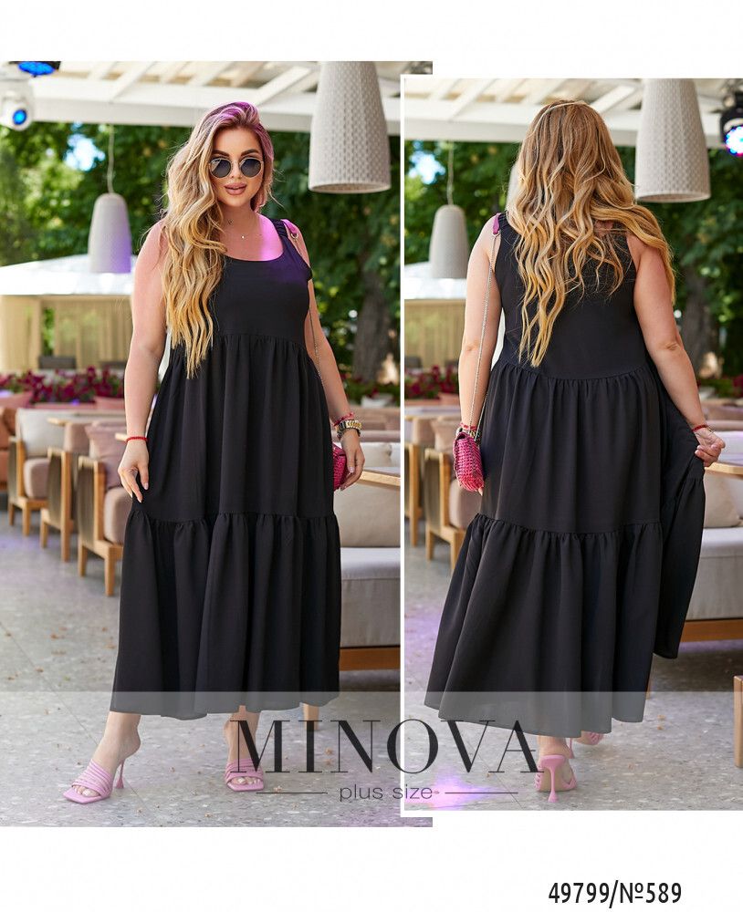 Платье 589-черный Minova