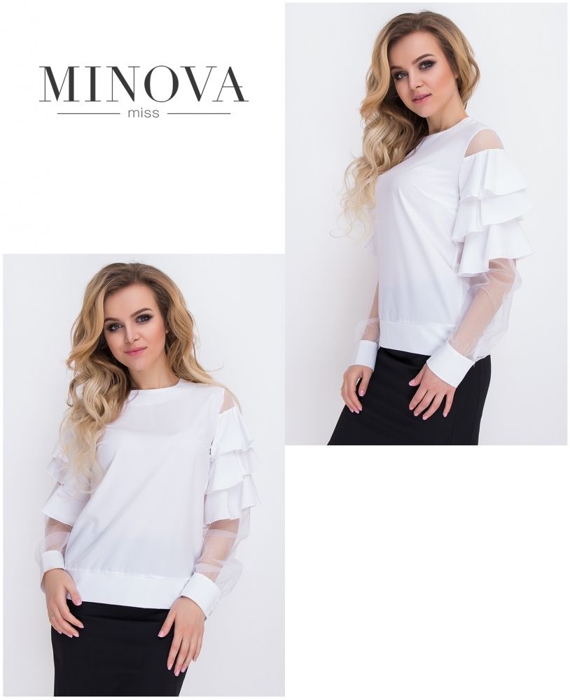 Блуза 8578-белый Minova