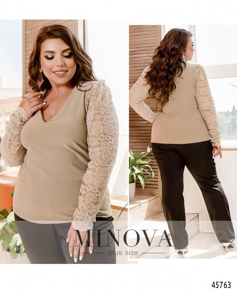 Блуза 1086-бежевый Minova