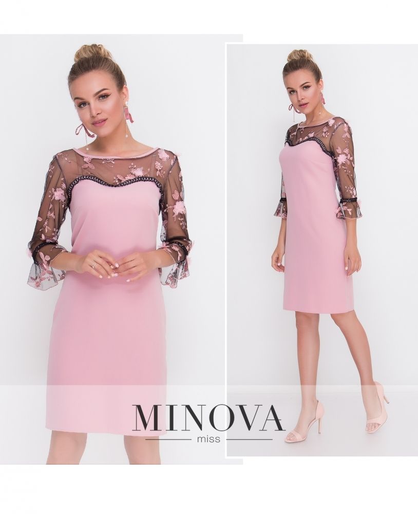 Платье 1087-пудра Minova