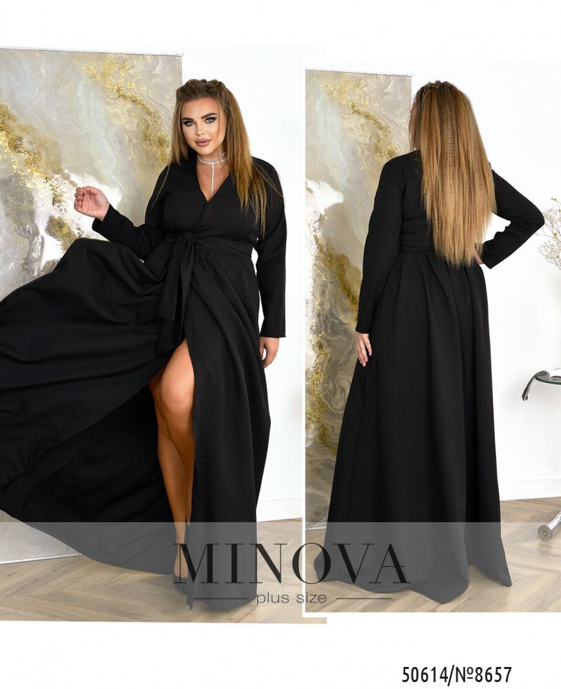 Платье 8657-черный Minova