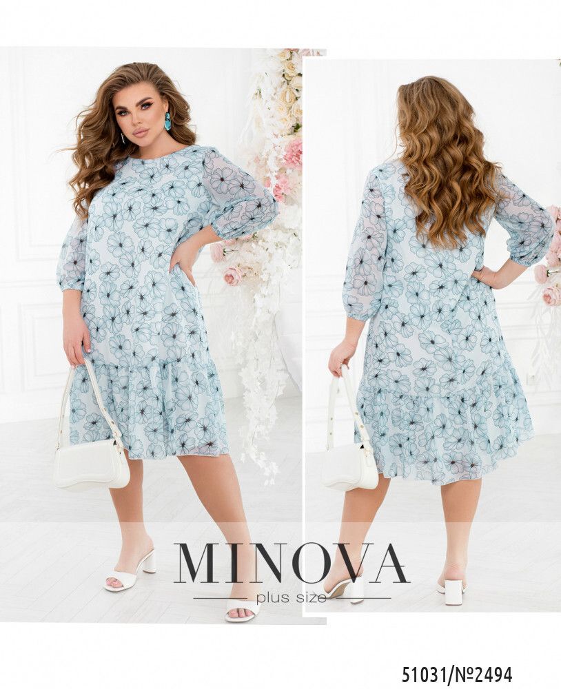 Платье 2494-мята Minova