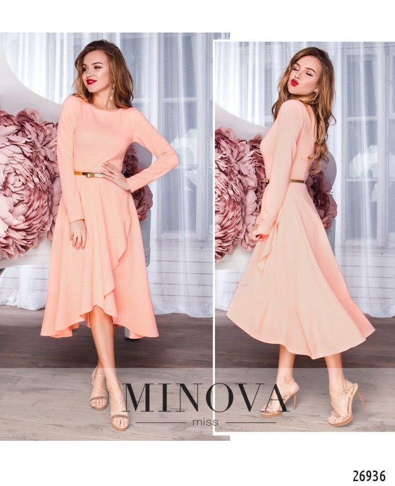 Платье 3107-1-пудра Minova