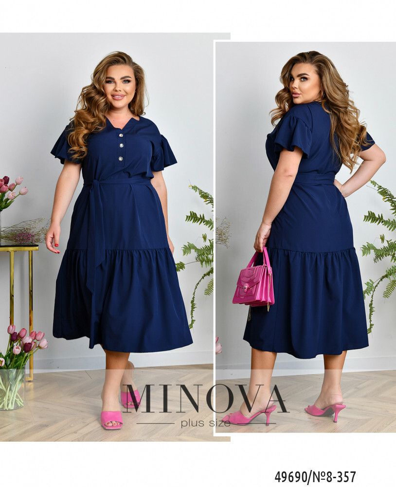 Платье 8-357-синий Minova